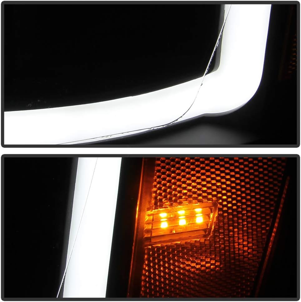 Black Housing LED Projector Headlights for Dodge Ram 1500 2500 3500 Pickup C6479