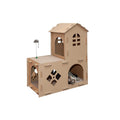 Corrugated Cat Scratcher House with Catnip E595644