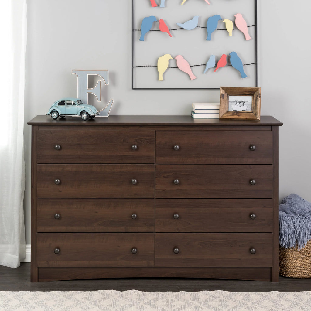 Black 8 Drawer Dresser I8969