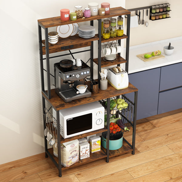 6-Layer Microwave Oven Rack with S Hooks X280375