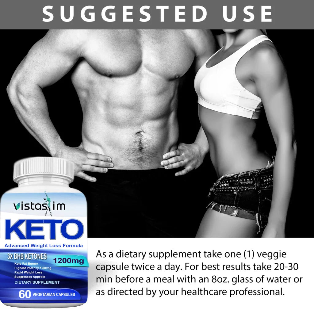 1200mg Pure Ketone 180 Pills Ketogenic Diet (3 Pack) E799