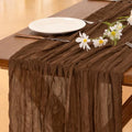 Burgundy Red Cheesecloth Table Runner 120 inch F161861
