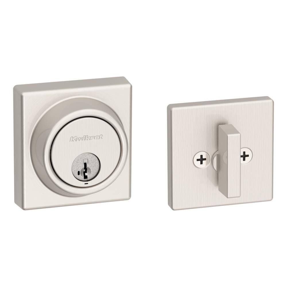 Satin Nickel Single Cylinder Deadbolt with SmartKey T32150