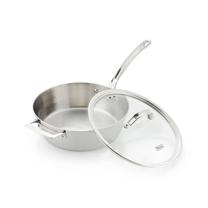 3.6 Quart Stainless Steel Saute Pan with Lid T926