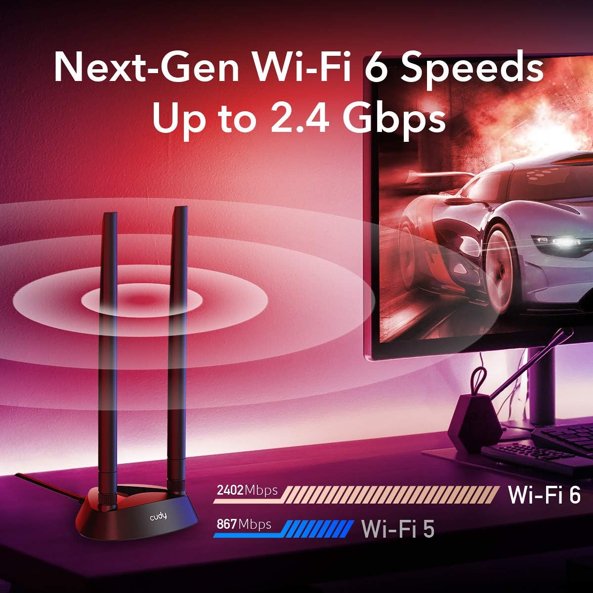 AX5400 WiFi 6 PCIe Card with Bluetooth 5.0 P271390