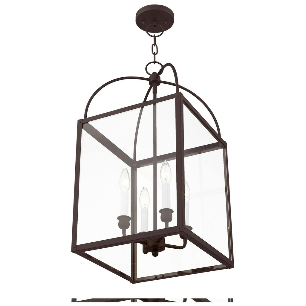 4 Light Black Chain Lantern V8953