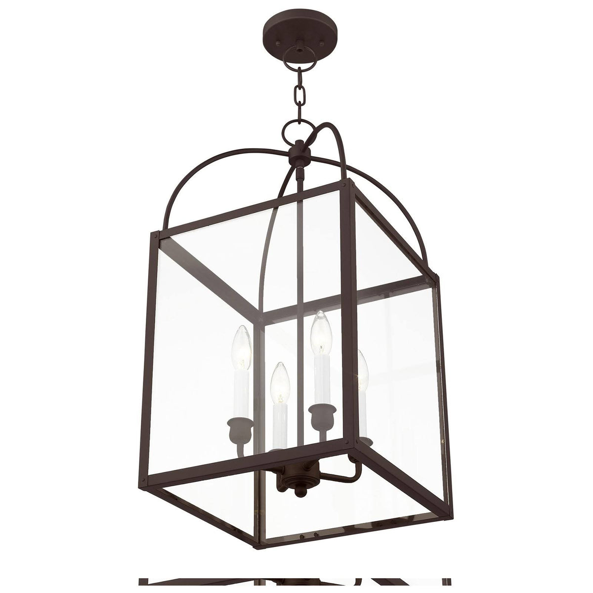 4 Light Black Chain Lantern V8953