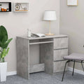 Concrete Gray Chipboard Desk E222129