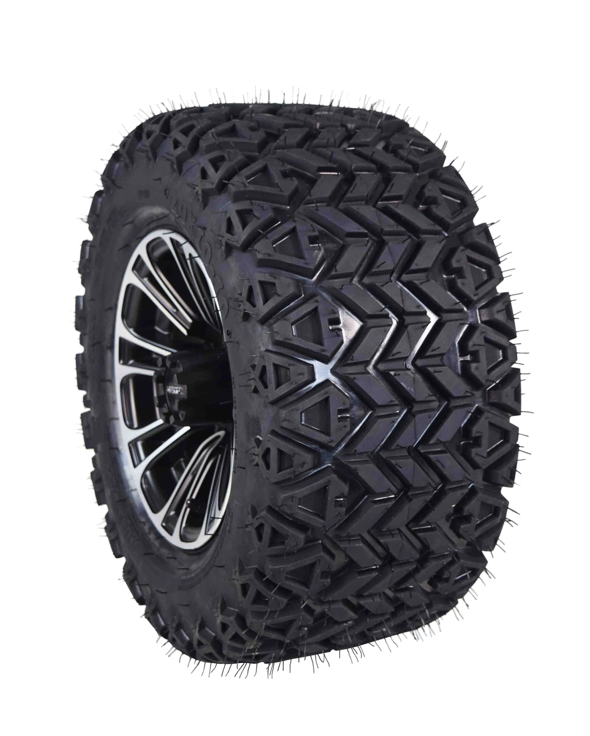20x10-10 Golf Cart Turf Tire & Black Wheel Kit G173653