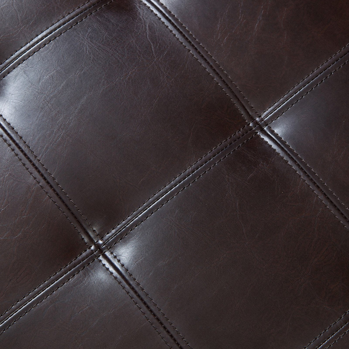Tufted Leather Storage Ottoman T3550