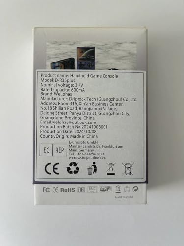 Handheld Gaming Device with 3.5'' IPS Screen, 64G TF Card, Purple A478
