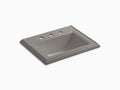 Cashmere Drop-In Bathroom Sink with 8 In. Widespread Faucet Holes E9149