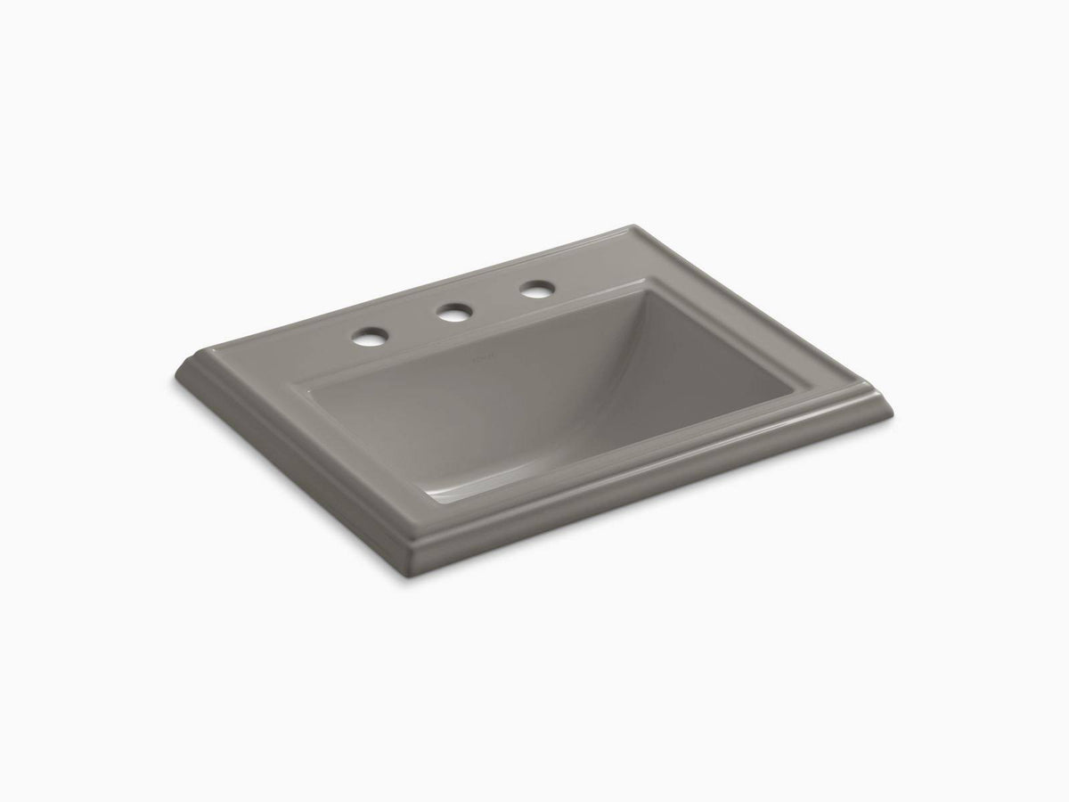 Cashmere Drop-In Bathroom Sink with 8 In. Widespread Faucet Holes E9149