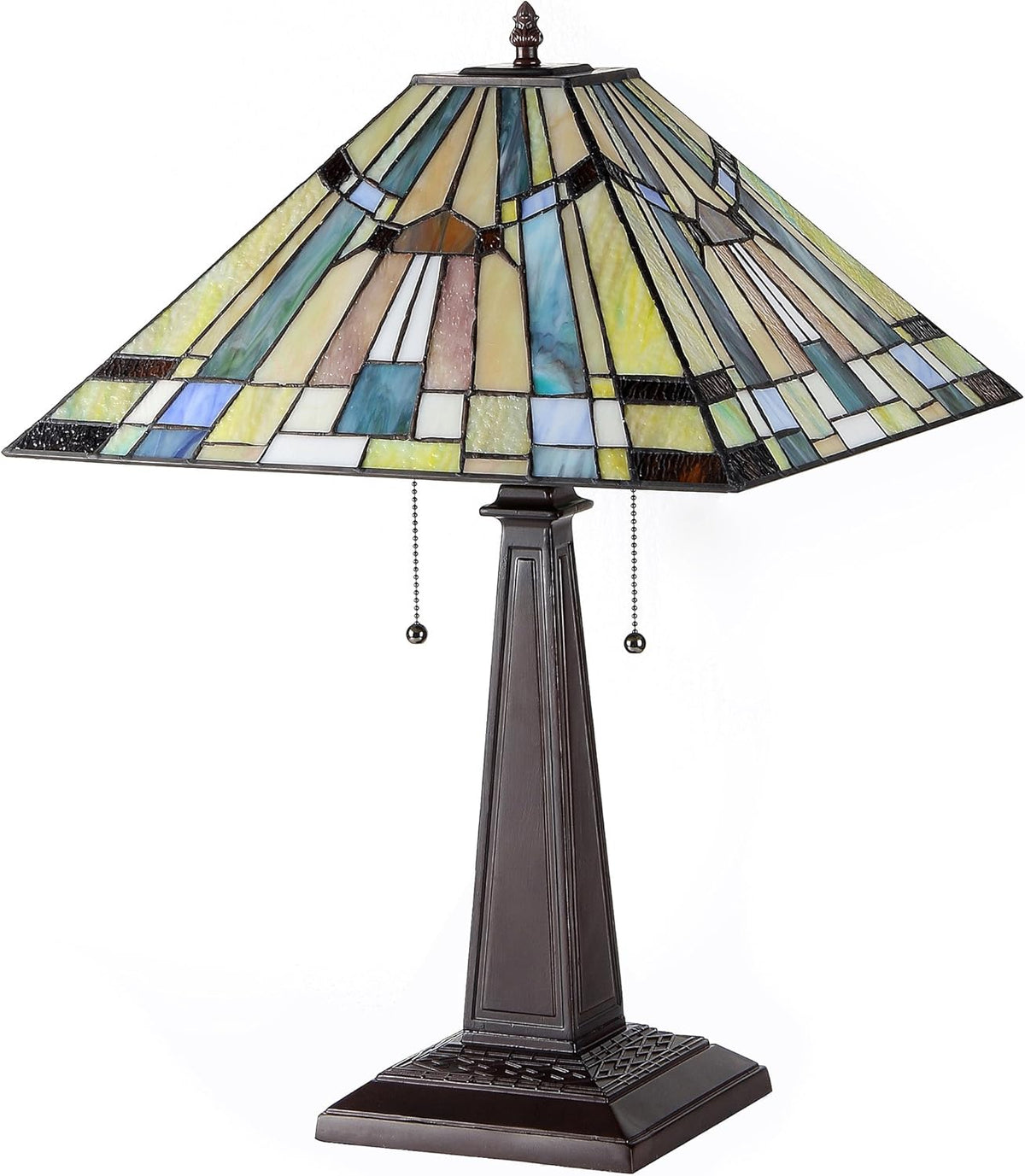 2 Light Mission Table Lamp 16" Shade T1742