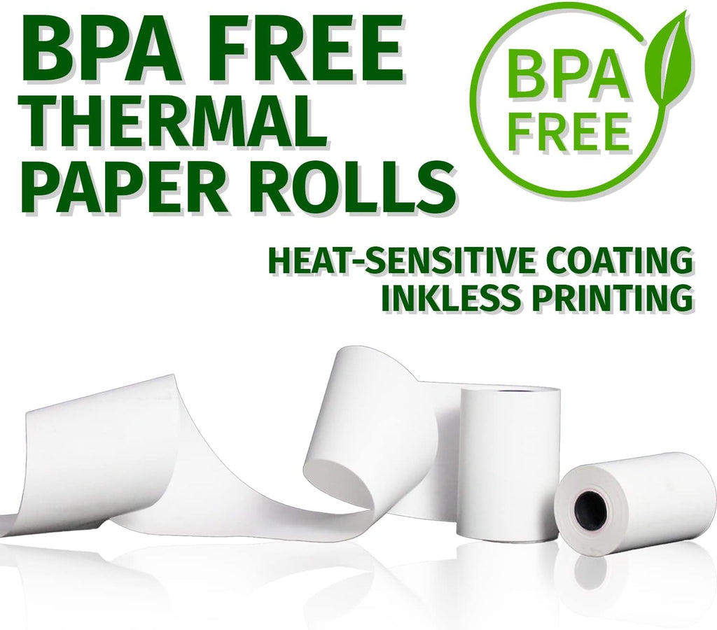 Thermal Paper Receipt Rolls 3 1/8 x 230 ft BPA Free 32 Rolls V761