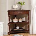 Milk White 3 Tier Corner Table N685717
