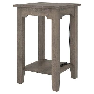 Brown End Table with Storage M600