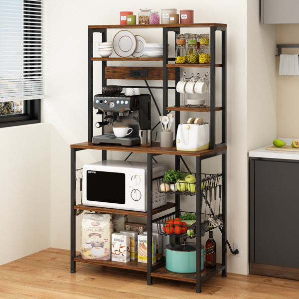 6-Layer Microwave Oven Rack with S Hooks X280375