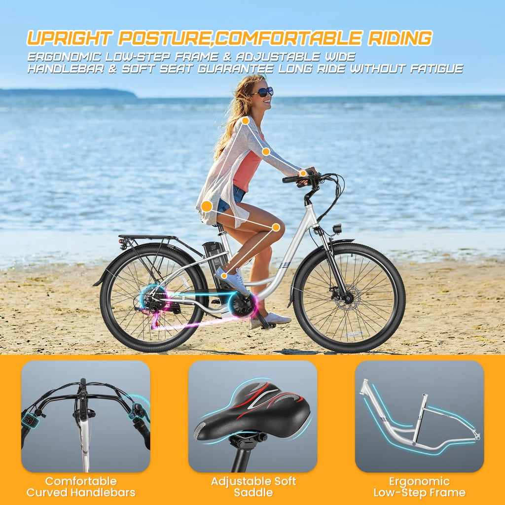 500W Electric Hybrid Bike with 48V 7.8Ah Battery Z259040