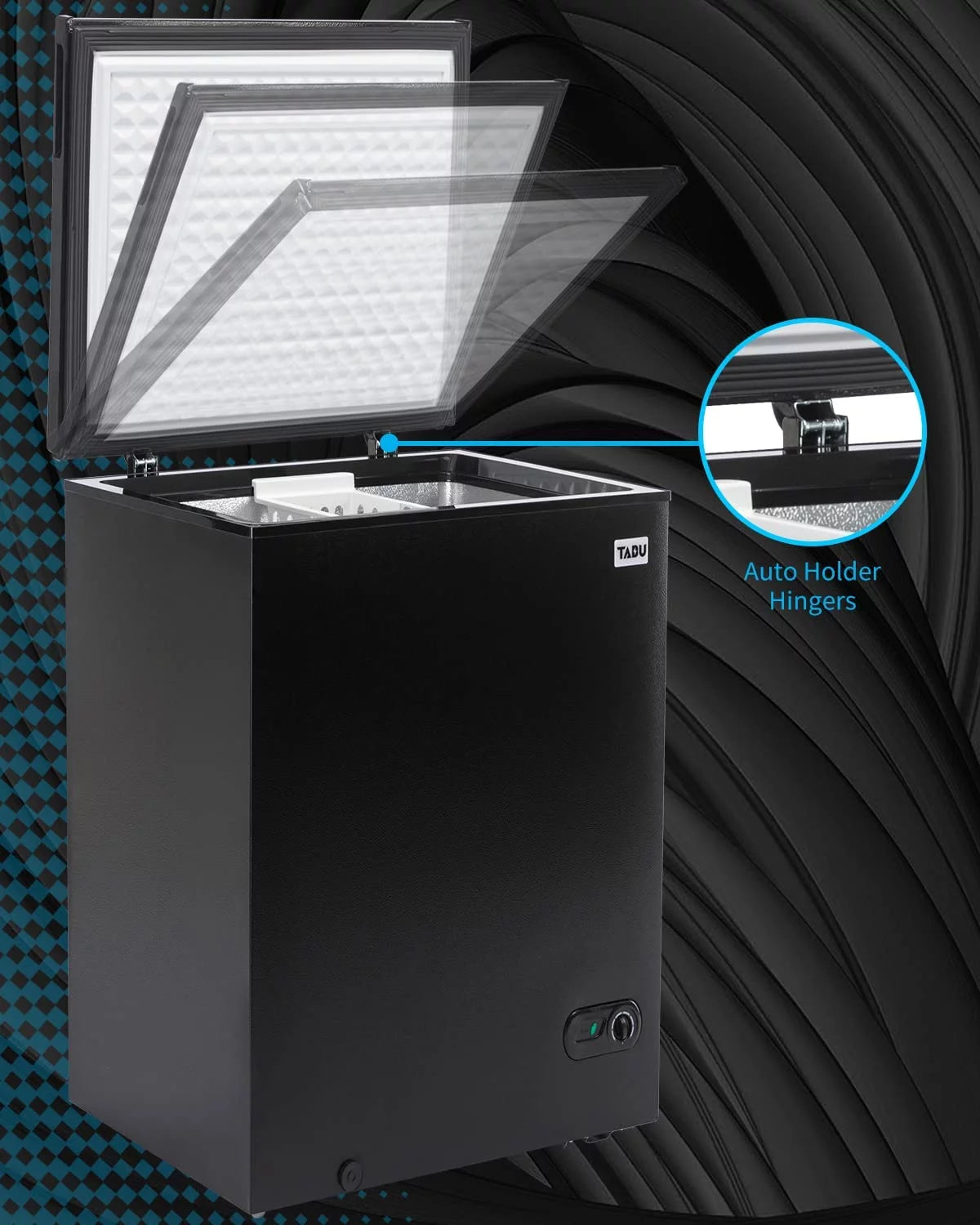 10.0 Cu Ft Black Chest Freezer with Removable Basket M26654