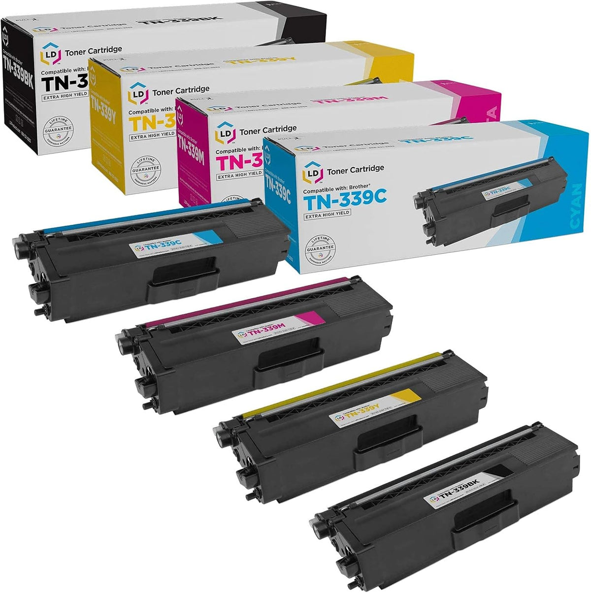 Black Cyan Magenta Yellow 4-Pack Toner Cartridge L187898