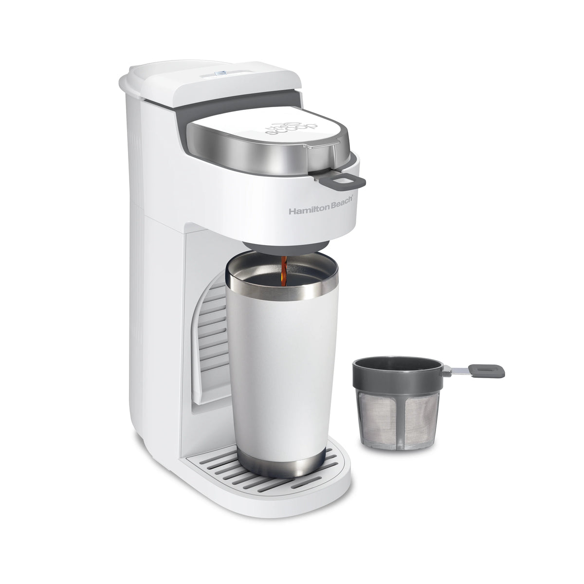 Single-Serve Coffee Maker, White H90227