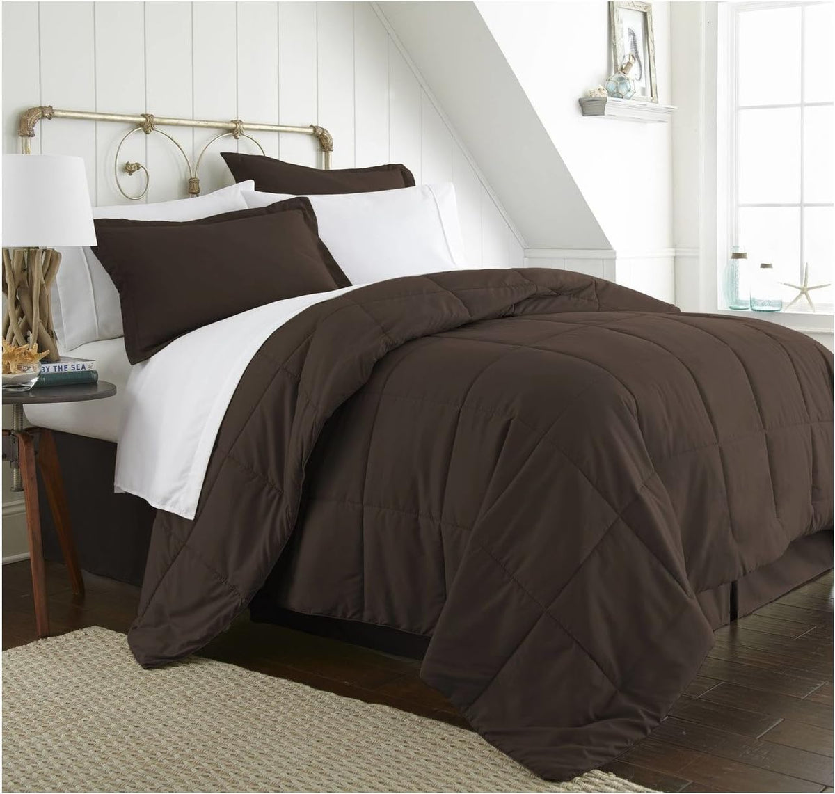8 Piece Bed in a Bag Queen Navy B380