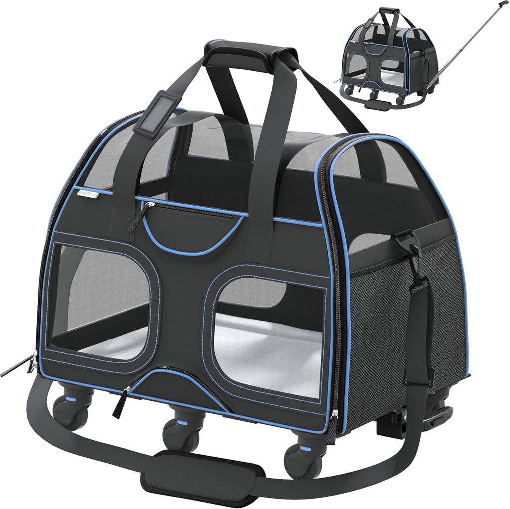 Airline Approved Soft Sided Pet Carrier with Wheels M369489