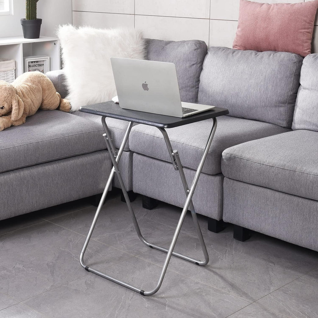 Set of 2 Folding Laptop Tables Black G6289