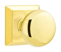 Unlacquered Brass Dummy Pair Knob with Rosette P5314