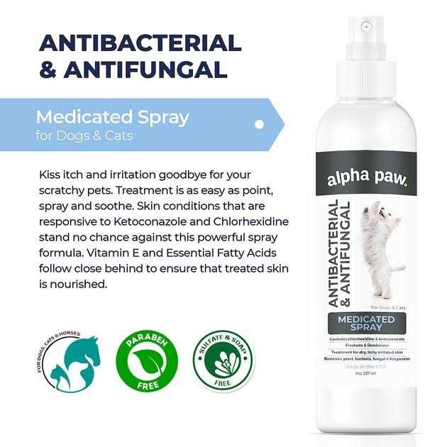 Antibacterial Antifungal Dog & Cat Spray H9275