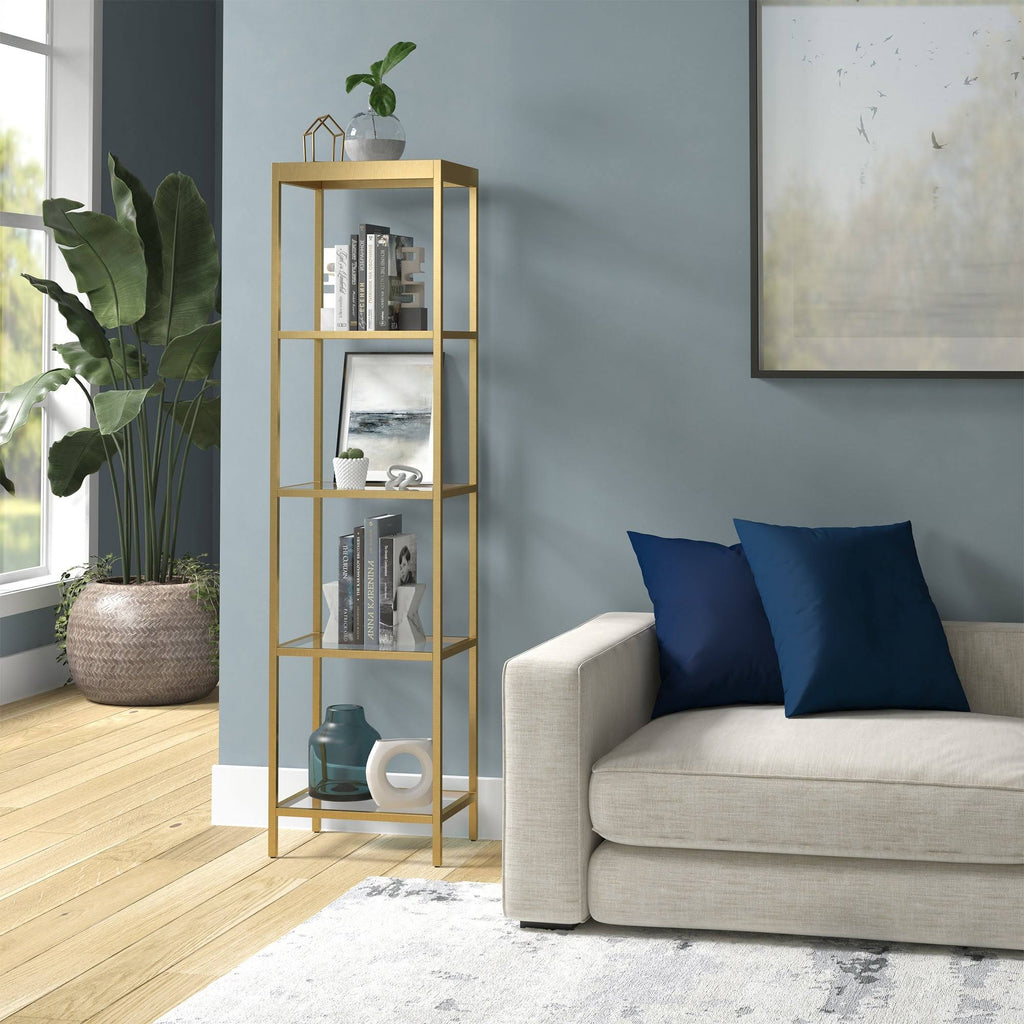 Blackened Bronze Bookcase W9495