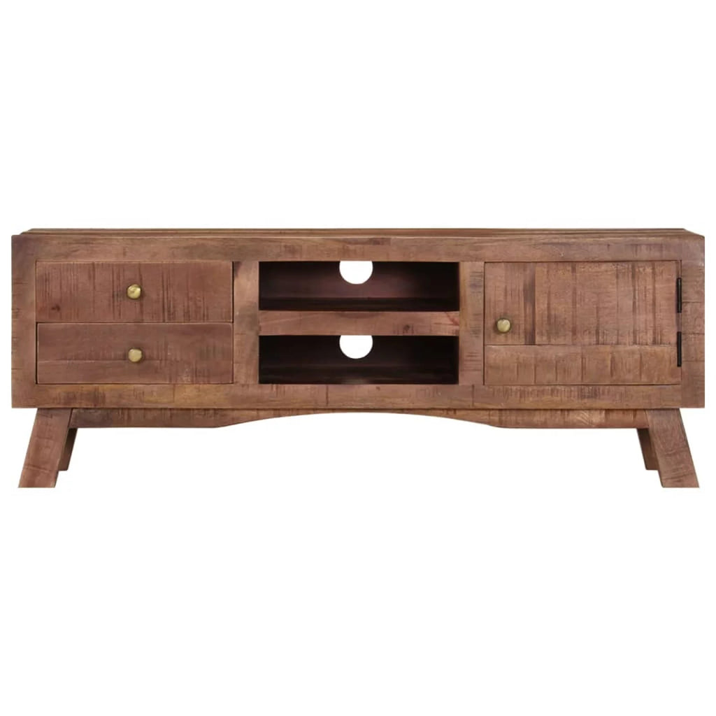 Rough Mango Wood TV Stand with 2 Drawers J5393
