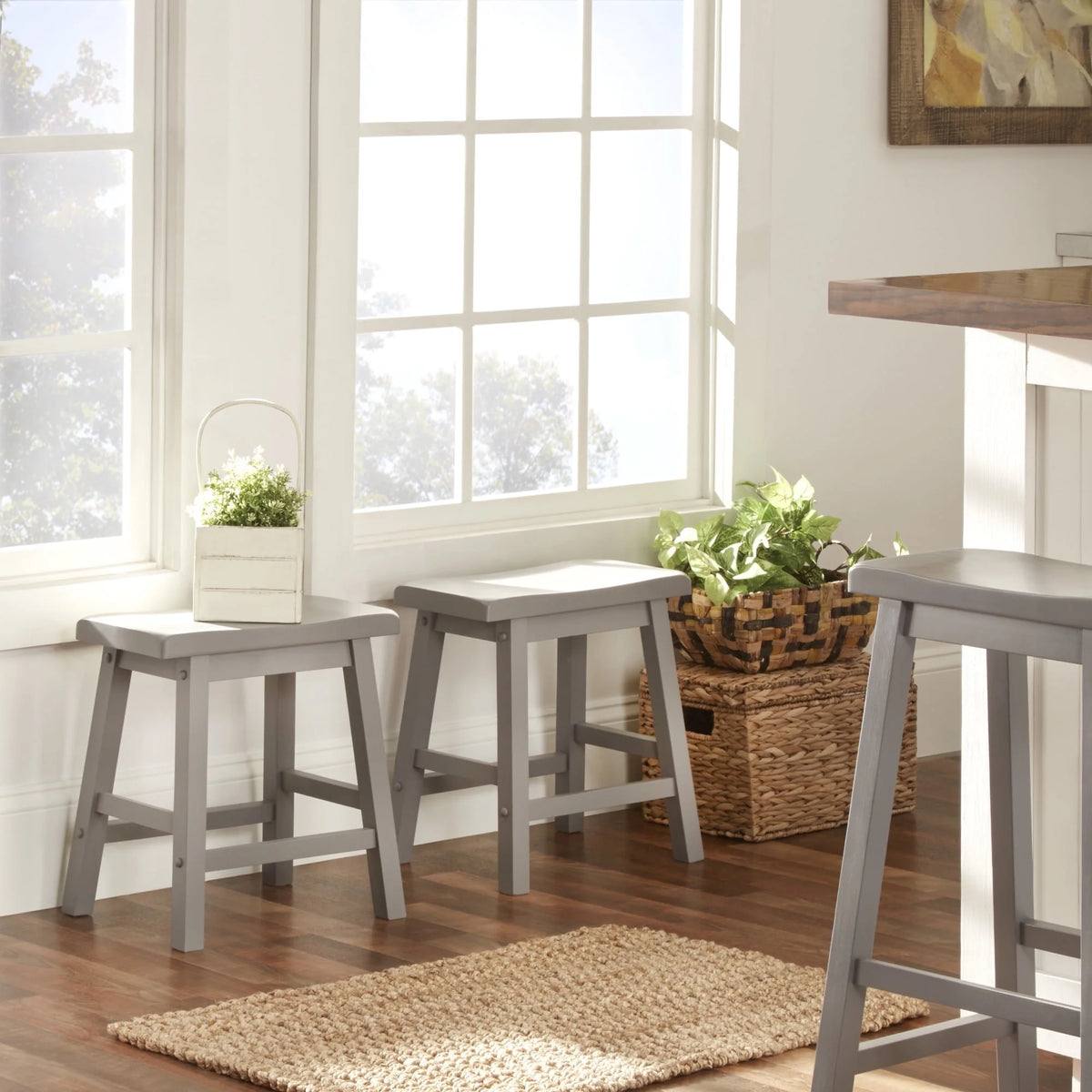 Set of 2 Backless Stools T878615