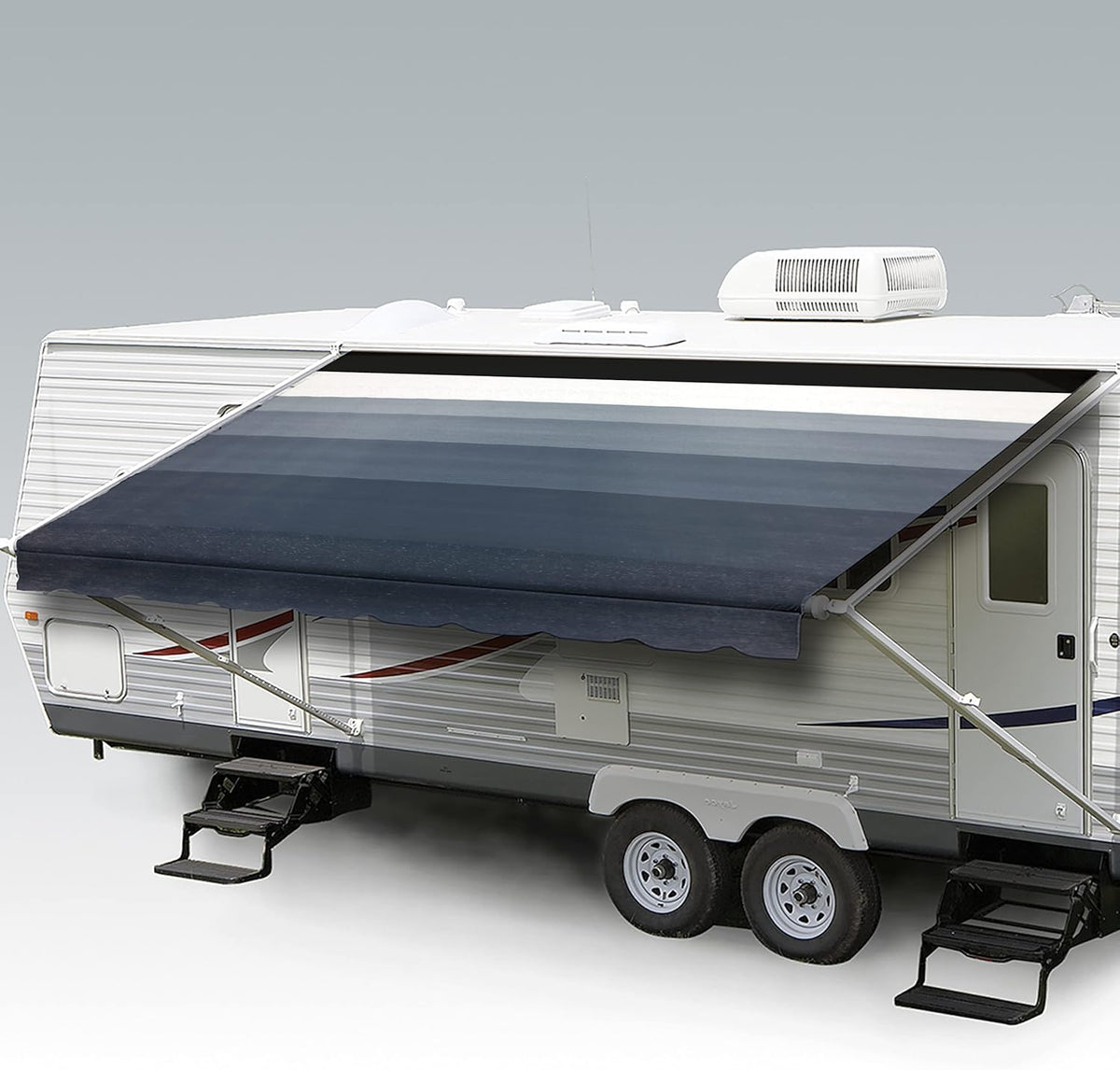 Heavy Duty Weatherproof Vinyl RV Awning Fabric Replacement Z1430
