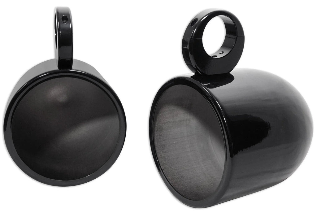 8" Black Wakeboard Tower Enclosure Pods for Marine Speakers H156474