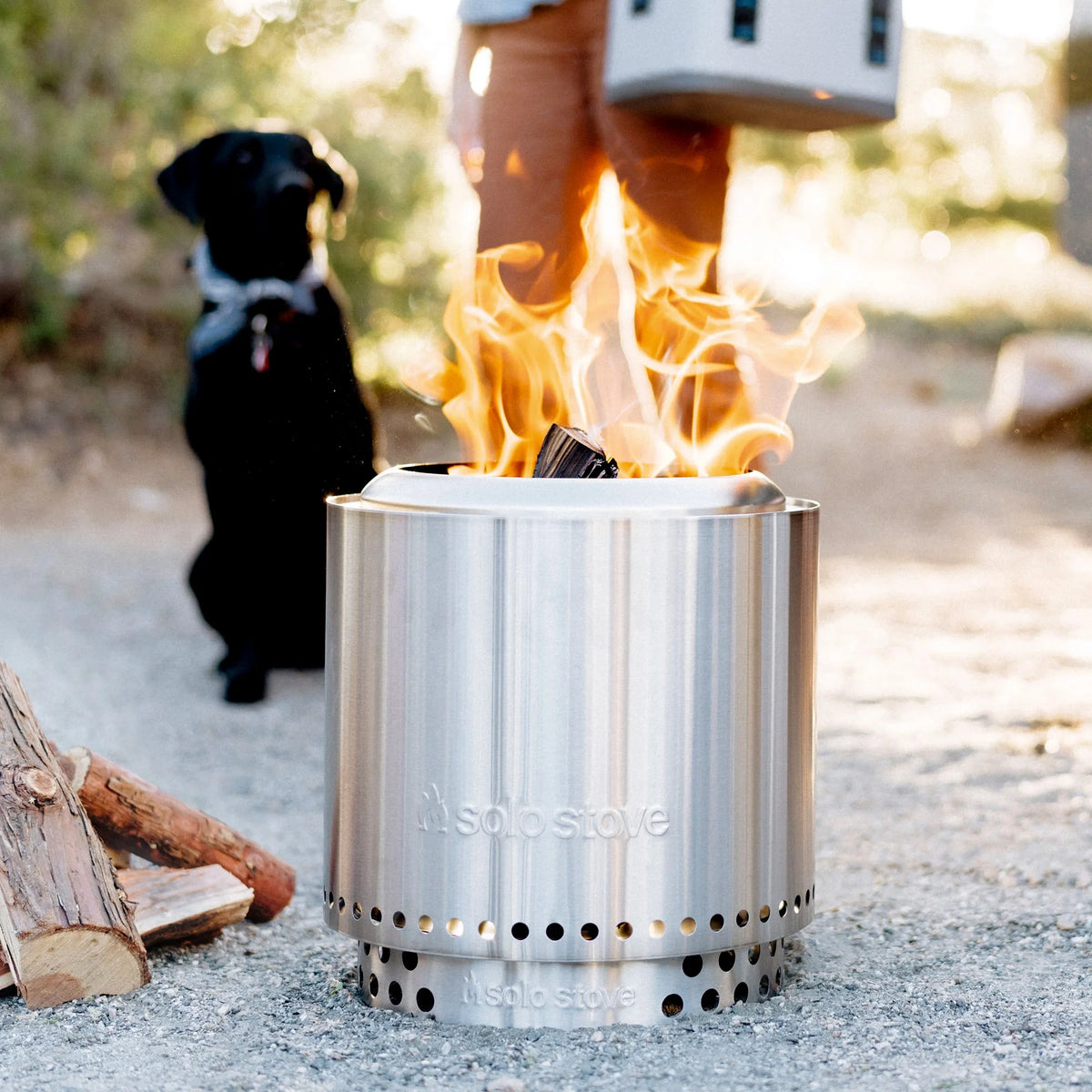 Smokeless Wood Burning Stainless Steel Fire Pit Q87713