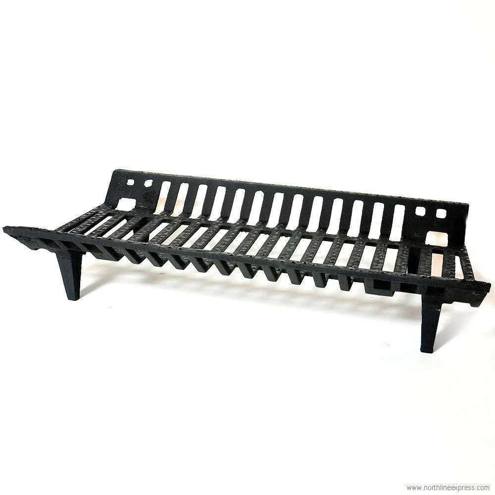 Heavy-Duty Cast Iron Fireplace Grate H6364
