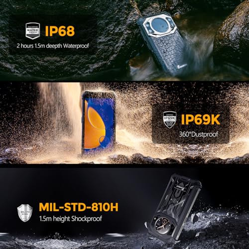 Rugged Unlocked Smartphone Dual Screen 10600mAh Battery 15+128GB Storage P94161