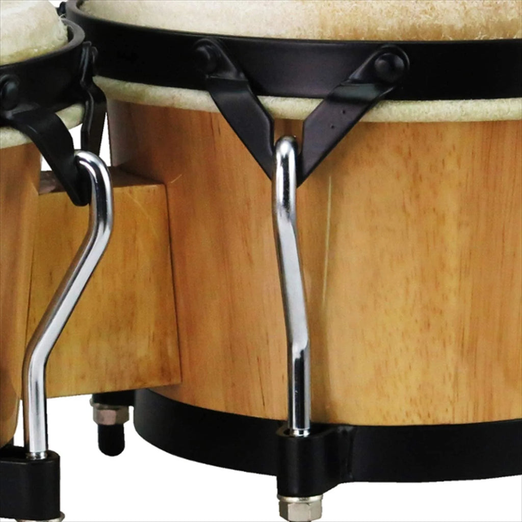 7" & 8-1/2" Natural Finish Bongos Q4431