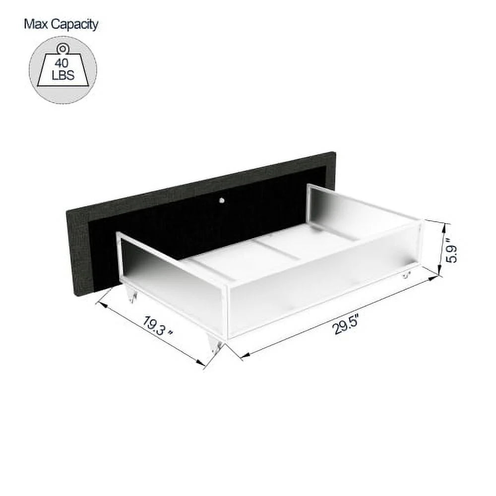 Queen Size Linen Upholstered Platform Bed Frame with 4 Drawers K464135