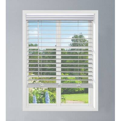 Cordless Faux Wood Blinds 48W x 72L V233348
