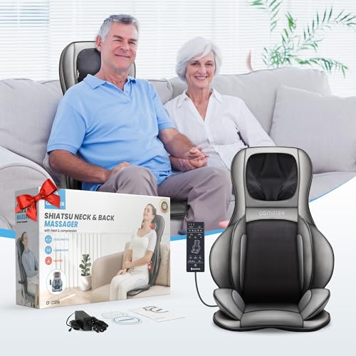 Heated Shiatsu Neck Back Massager Chair Pad Y347214