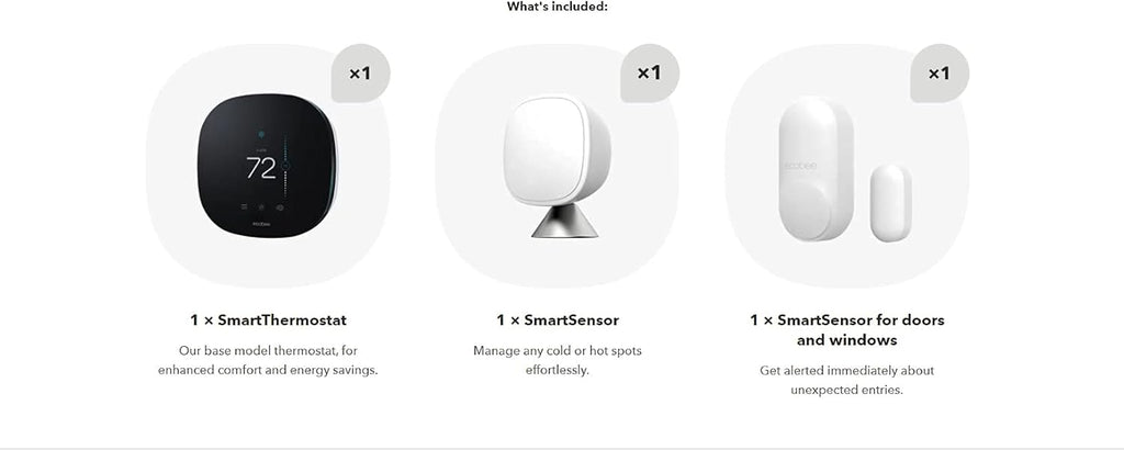 Smart Thermostat with Whole Home Sensors D39807