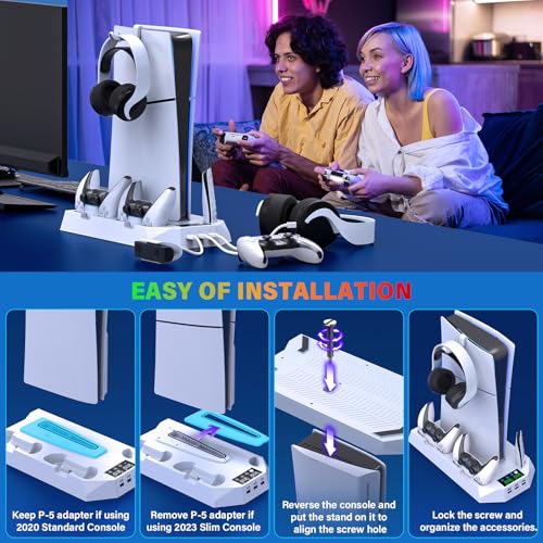 PS5 Cooling Station with Controller Charging Station P82085