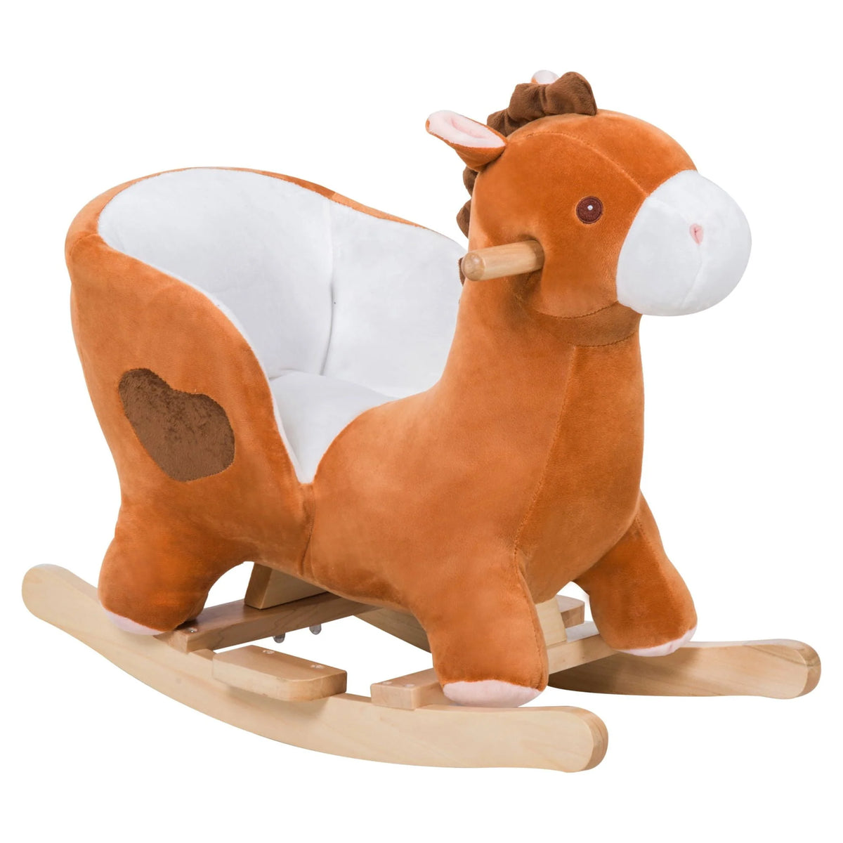 Pink Plush Rocking Unicorn Ride On Toy Y273