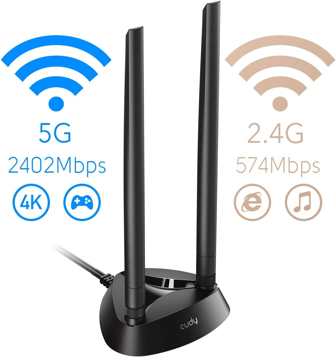 AX5400 WiFi 6 PCIe Card with Bluetooth 5.0 P271390