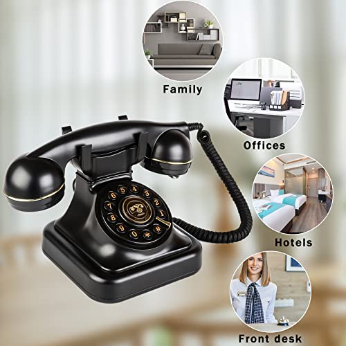 Black Corded Desk Telephone F77610