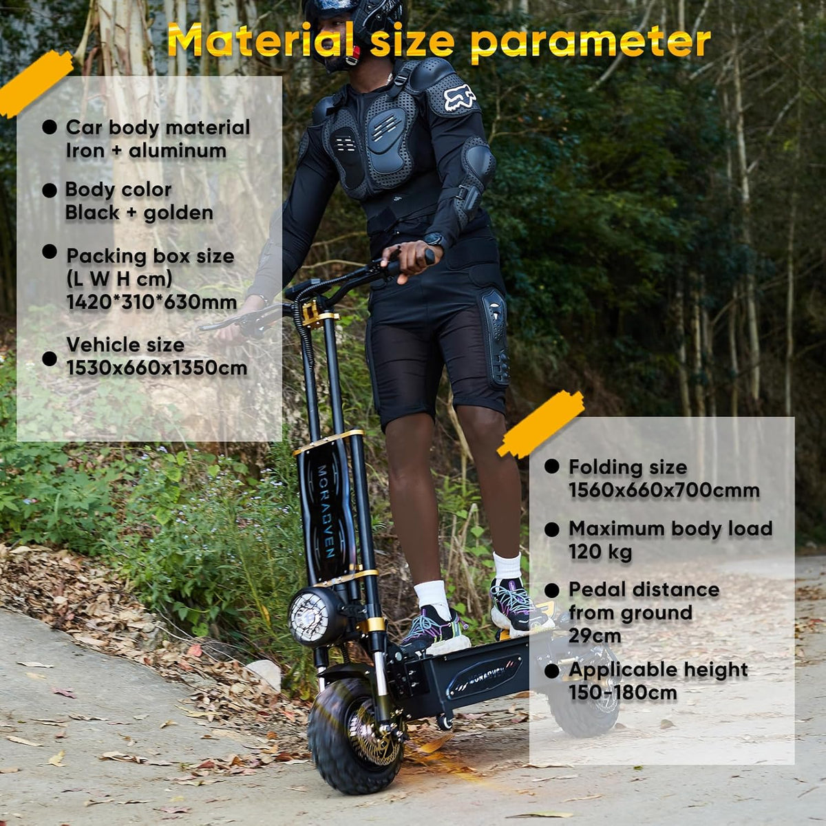11-inch 6000W Dual Drive Electric Scooter with seat Q613