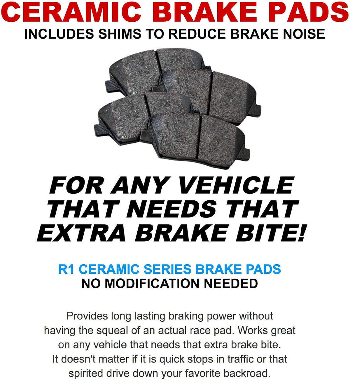 Rear Drilled and Slotted Brake Rotors with Ceramic Brake Pads and Hardware Kit T60050